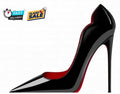Designer Heals with red bottoms