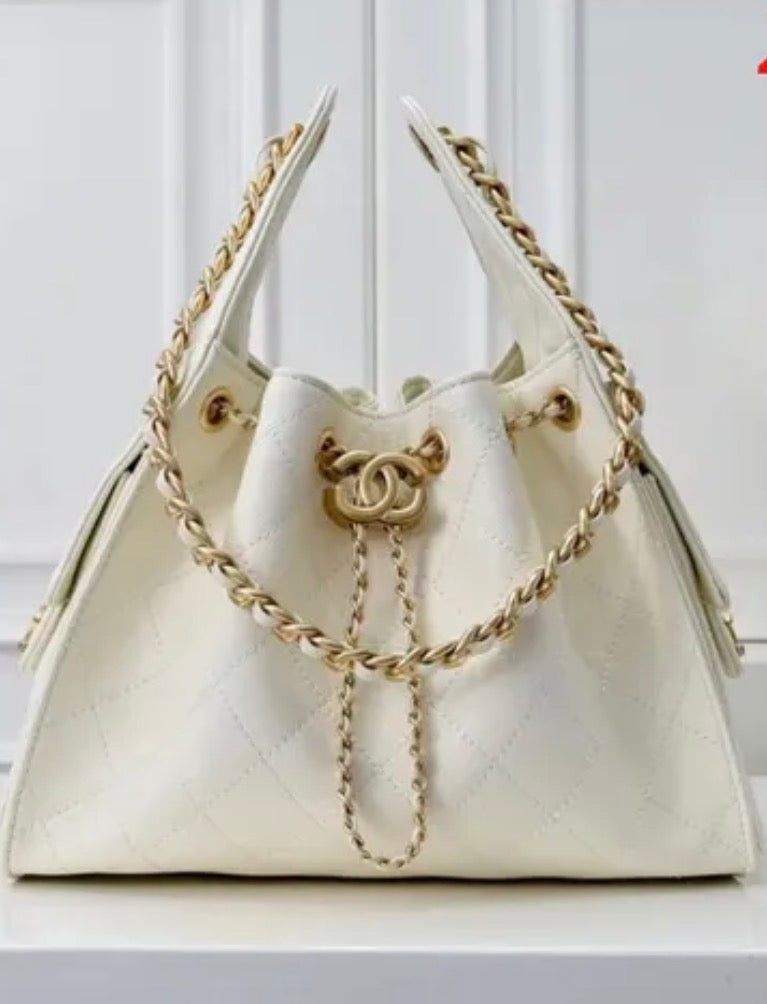 White CC purse