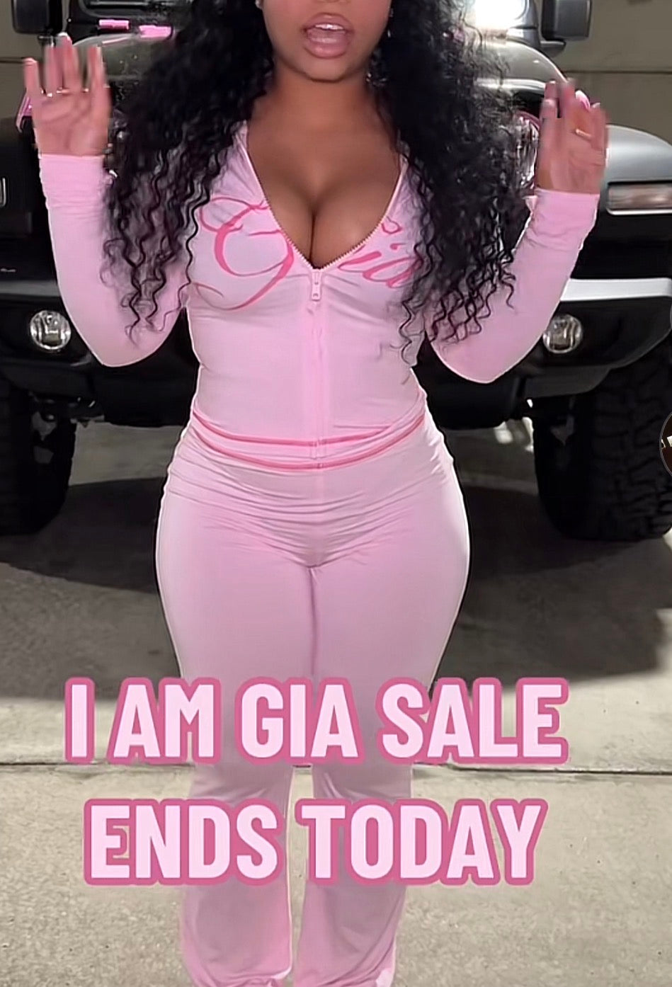 pink IAMGIA Tracksuite