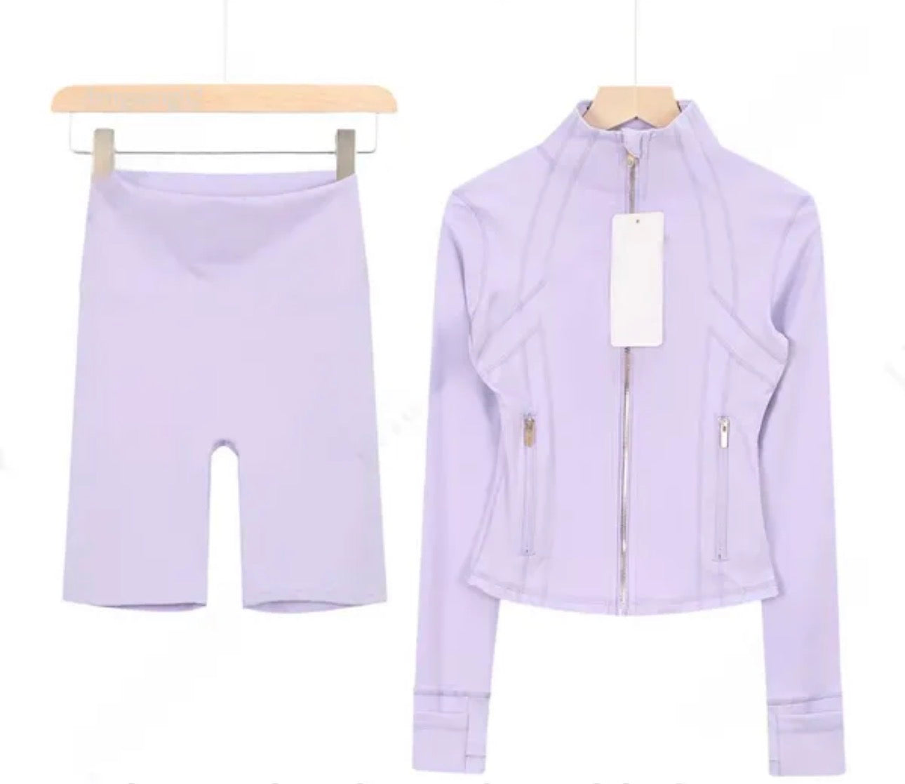 lulu Scuba Jacket and shorts